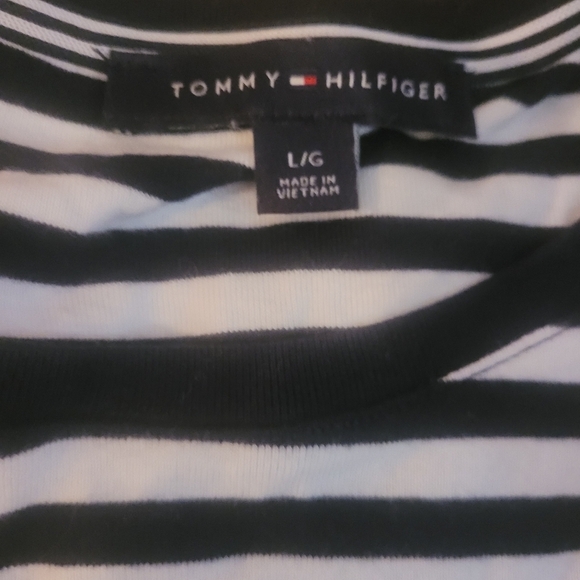 Tommy Hilfiger Colorful Striped Long Sleeve Top L - Picture 4 of 7